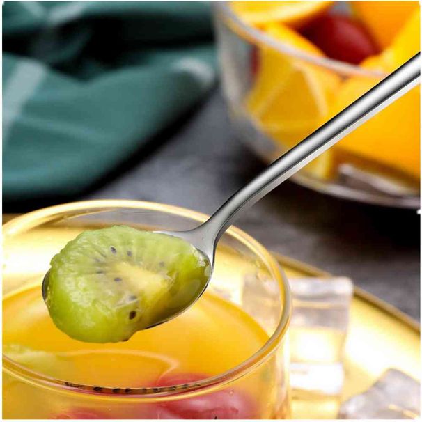 4 pezzi Cucchiaio con manico lungo in acciaio inossidabile 304 Cucchiaino da tè Stoviglie Accessori da cucina Attrezzi da bar_voghion.com