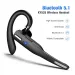 Bluetooth 5.1 Headset Trucker Wireless Earpiece Earbud Dual Mic Noise Cancelling_voghion.com