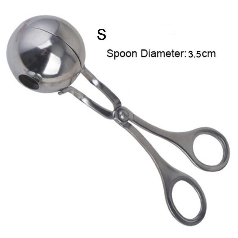 Maker-Werkzeug, Edelstahl-Clip, Runder Reisbällchenformer, Löffel, Fleischbällchenherstellung, Form, Antihaftbeschichtet, Gefülltes Küchenhelfer_voghion.com