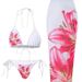 Damenbekleidung Bikini Plus Wickelrock Dreiteiliger Badeanzug Strandanzug_voghion.com