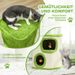 Kratzturm 52 cm avec Katzenhöhle, Kratzfläche et Spielzeug, Vert/Crème_voghion.com