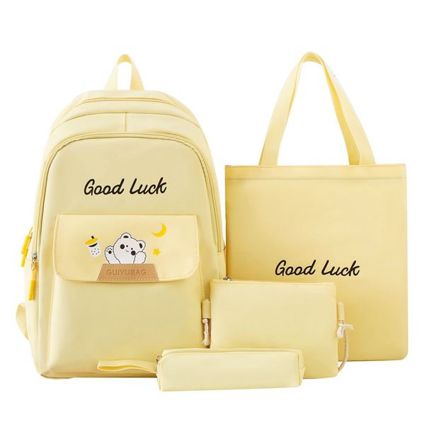 Zaini per bambini, set di quattro zaini scolastici per studenti delle scuole primarie e secondarie, nuovo stile, infantile e carino, zaino di grande capacità._voghion.com