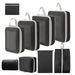 Mesh compressed storage bag for business trips, travel clothing classification, organization, storage, toiletries set_voghion.com