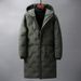 New Thickened Mid-Length Korean Style Slim Cotton Jacket With Hooded Trendy Coat For Men_voghion.com