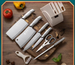 Stainless Steel Hollow Handle 8-Piece Kitchen Household Chef Meat Cutting Vegetable Fruit Multi-Purpose Knife Set_voghion.com