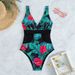 Dezentes Badekleid mit Bauchkontrolle – Tankini-Set mit Blumenmuster (Unterteil mit UPF 50+ Baderock und Oberteil für Strand und Pool)_voghion.com
