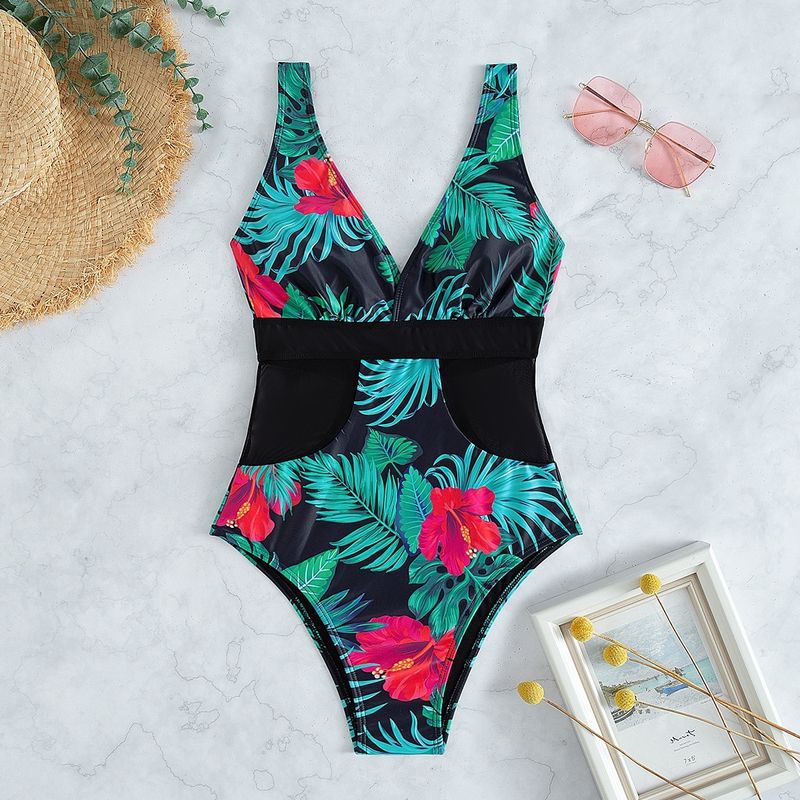 Dezentes Badekleid mit Bauchkontrolle – Tankini-Set mit Blumenmuster (Unterteil mit UPF 50+ Baderock und Oberteil für Strand und Pool)​_voghion.com