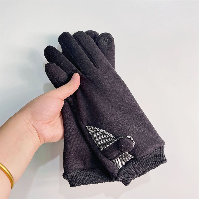 Outono inverno grosso para homens, resistente ao calor e ao frio, luvas de condução com tela sensível ao toque e elasticidade, também pode_voghion.com