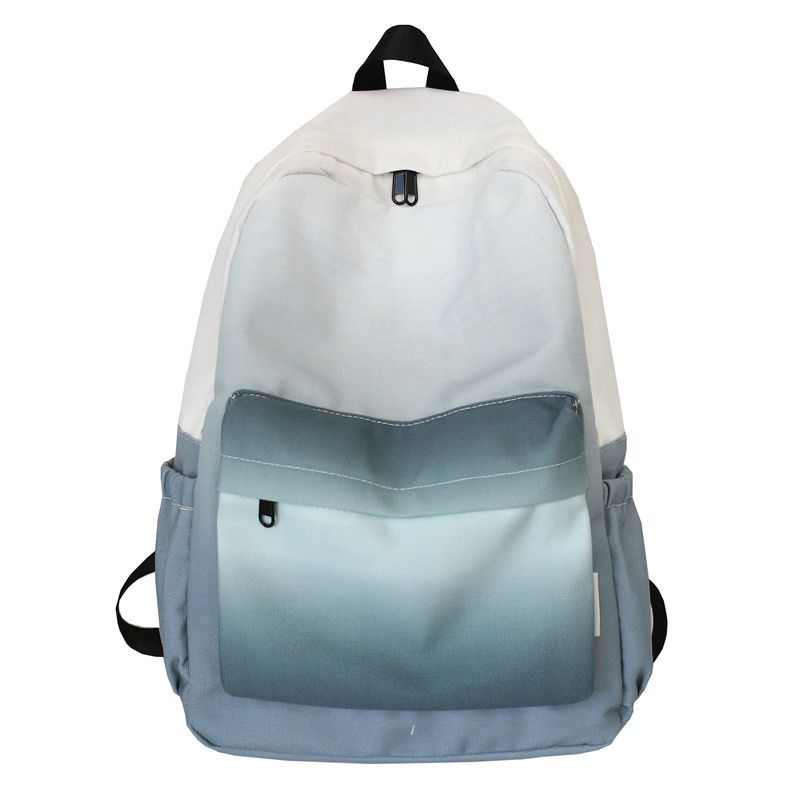 2023 Summer New Canvas Gradient Color Fashion Simple Casual Student Outdoor Backpack_voghion.com