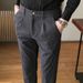 Herren Freizeithose Herbst und Winter Neue Cordhose Schlanke trendige Anzughose_voghion.com