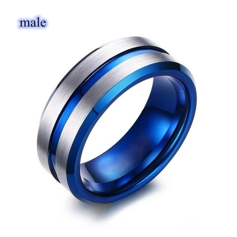 Trendy Paar Ringe Für Männer Blau Edelstahl Ring Frauen Herz Strass Zirkoni Ring Set Braut Hochzeit Engagement Schmuck_voghion.com