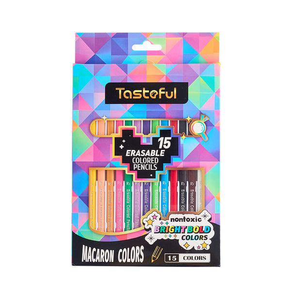 Juego de 50 lápices de colores borrables para niños y adultos. Material de arte no tóxico. Ideal para dibujar, sombrear y dibujar. Ideal para estudiantes y artistas._voghion.com