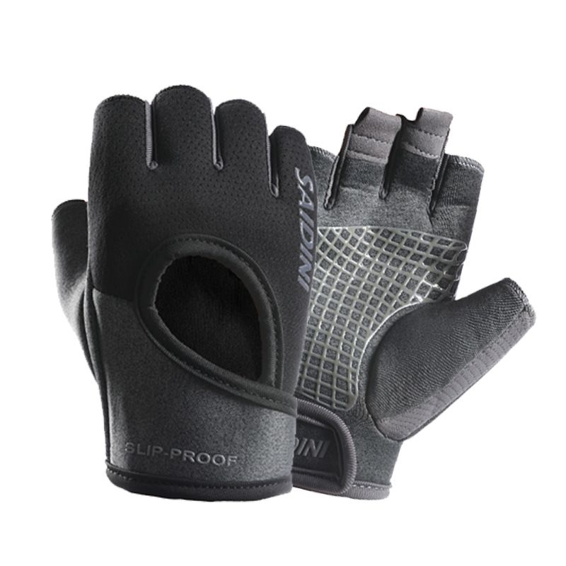 Fitness half-finger gloves male equipment training wear-resistant palm anti-slip feeling bicycle exercise yoga female outdoor riding_voghion.com