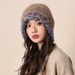 Handcrafted Large Head Circumference Plush Knitted For Children's New Autumn Winter Thickened Warm And Face Enhancing_voghion.com