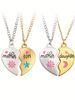 2 Stück/Set modische Mutter-Tochter-Halsketten mit magnetischem Herzanhänger, Alltagskleidung, Weihnachts- und Valentinstagsgeschenk, Unisex_voghion.com