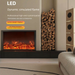 Electronic LED Simulated Flame European Style Electric Fireplace Embedded Decorative Cabinet Household Heater_voghion.com