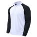 ActiveGo ActiveGo Cross-Border European And American Long Sleeve Zipper High Men's Pullover Color Block Stand Collar Outdoor Sweatshirt_voghion.com