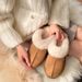Tasman Slippers Tazz Mustard Seed Chestnut Sand Fur Slides Sheepskin Classic Ultra Mini Platform Boot Winter Women Men Slip-on Shoes Suede Upper Wool_voghion.com