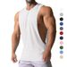 Men's Slim Fit Sleeveless Vest - Breathable Polyester Blend, Moisture-Wicking, Quick-Dry, For Gym, Running & Casual Wear_voghion.com