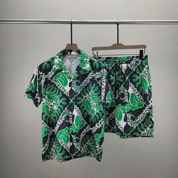 Pantaloncini unisex alla moda VT a maniche corte, pantaloni da spiaggia, set versatile, staccabile_voghion.com