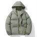 Herren Daunenjacke Winter Neue Loose Fit Plus Size Mantel Jugend Baumwolle Gepolsterte Pufferjacke mit Kapuze_voghion.com