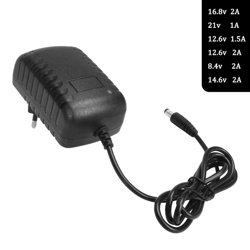 8.4/12.6/14.6/16.8V 2A  21V 1A  Lithium Battery Charger EU/US Plug Charger 3 Series Li-ion Battery Polymer Smart Charger_voghion.com