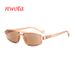 New Rectangular Hollow Double Beam Anti Ultraviolet Sunglasses Sunscreen Reading Glasses_voghion.com