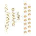 European & American Dreadlock Alloy Hair Accessories, Celtic Ethnic Style Spiral Electroplated Hair Clips, Wig & Braid Jewelry Set_voghion.com