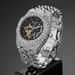 Ice Watch Full Diamond Hip Hop Cuban Chain Splicing Hollow Automatic Mechanical Watch Men's Watch_voghion.com