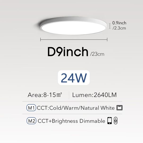 YCDC Smart Led Light 0,9 Zoll Innenschlafzimmer Große Deckenleuchte Moderne Deckenlampe Ultradünne Led-Deckenleuchte Für Zimmer_voghion.com