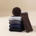 A pair of cold resistant wool socks, thickened socks, men's mid tube socks, winter plus velvet warm terry socks, cashmere socks_voghion.com