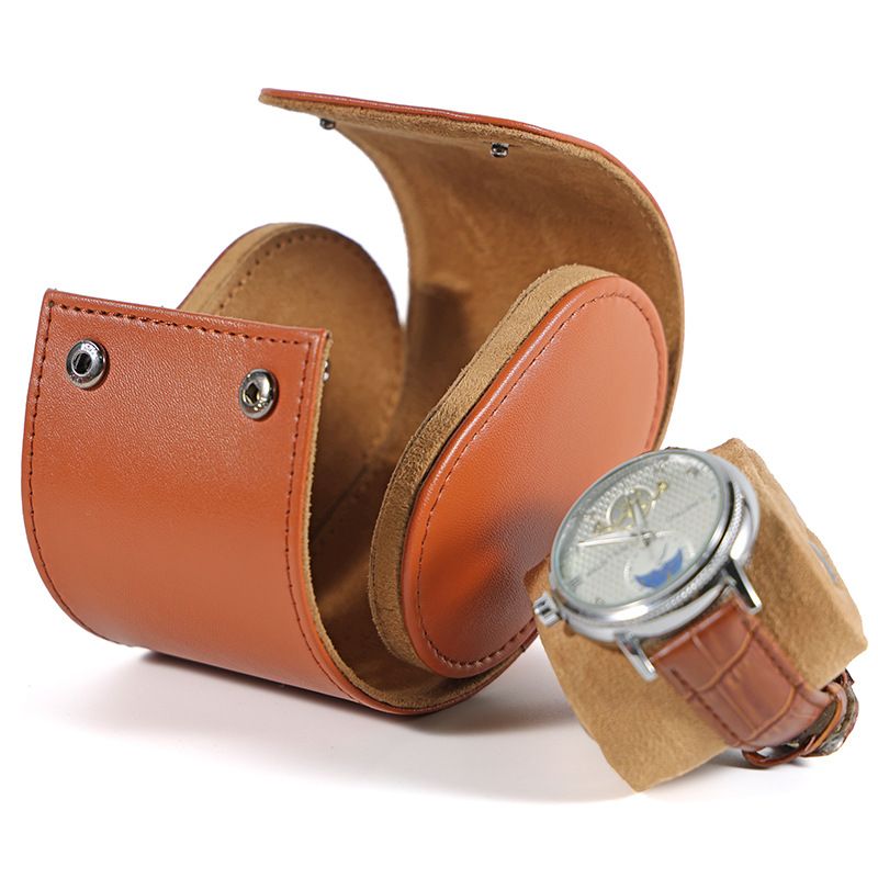 Uhren Organizer Tragbare Tasche Lagerung Mechanische Uhr Schutz Staubdicht Leder Tasche_voghion.com