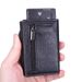 RFID Blocking Side-Push Card Wallet – Vintage PU Leather Slim Card Holder With Zippered Coin Pocket For Men & Women_voghion.com