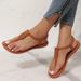 Sandali estivi da donna in stile bohémien, con punta piatta e casual, stile New Roman_voghion.com