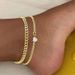 Fashion Double Layer Simple Personality Punk Style Anklet Niche Design Chain Multi-layer_voghion.com