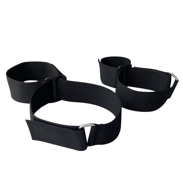 Mani e gambe sexy Cintura di legatura in tessuto di terza generazione Manette regolabili in un unico pezzo Polsini per mani e piedi Strumenti sessuali per donna_voghion.com