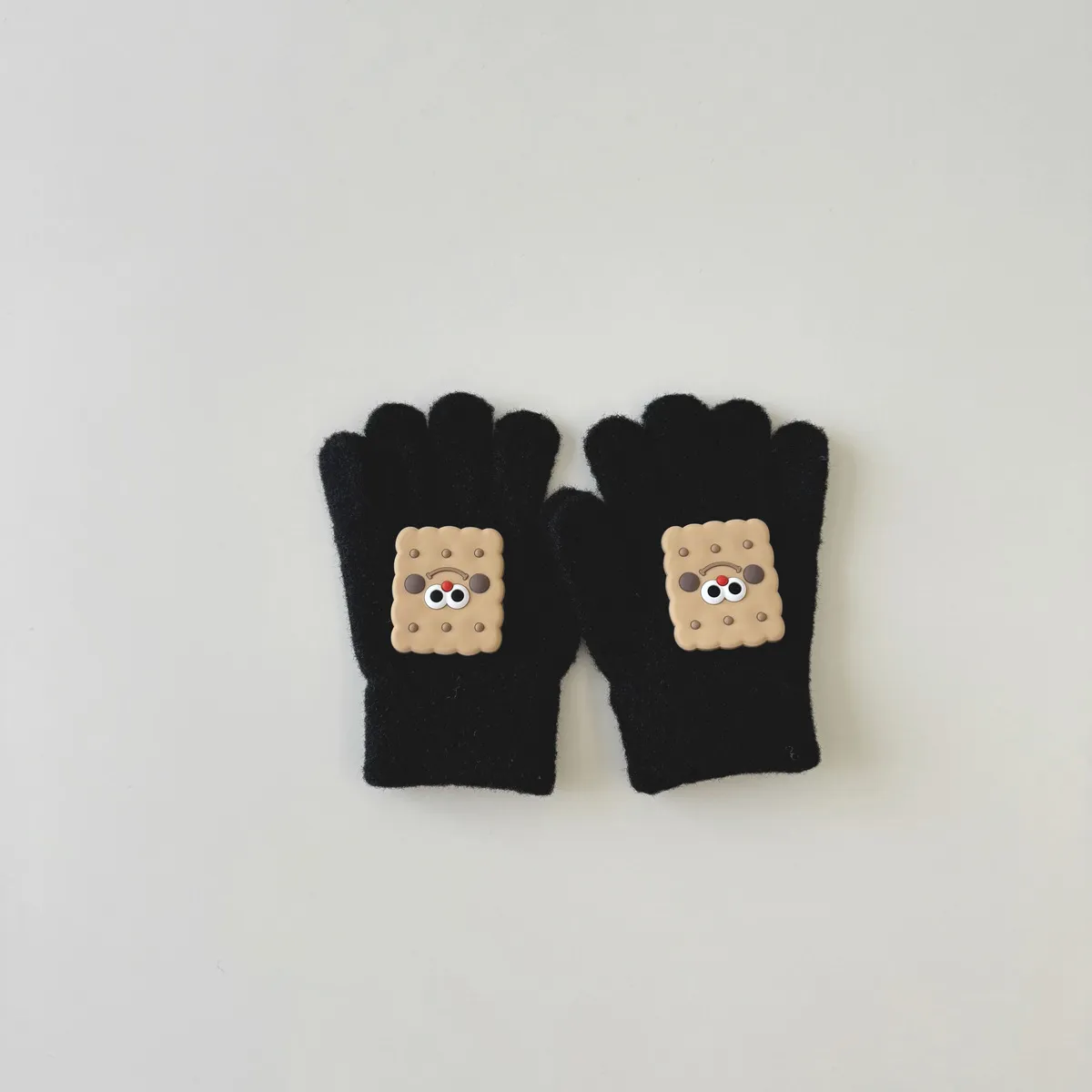 Gants pour enfants mignon garçon Instagram tricoté chaud bébé cinq doigts_voghion.com