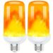 2pcs LED Flame Bulb 4 Modes Gravity Sensor Realistic Fire Simulation Golden Blue Purple Green Red For Halloween Christmas Party_voghion.com