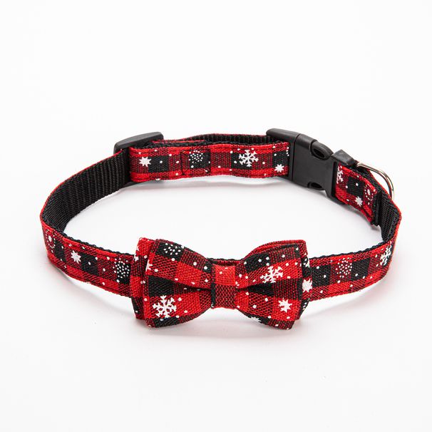 Pet Snowflake H-shaped Chest Harness Dog Leash Christmas Cat Collar_voghion.com