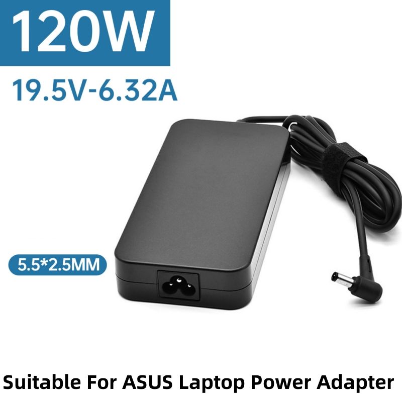 ​120 W Netzteil passend für ASUS Laptops 19,5 V 6,32 A Ladegerät mit 5,5 x 2,5 mm, kompatibel mit ASUS ROG Strix G15/G17, TUF Gaming F15_voghion.com