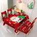 Christmas Tablecloth, Dining Table, Chair Cover, Decorative Elastic One-piece Absorbent Tablecloth_voghion.com