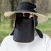 Men's Detachable Sun Hat - Full Face Coverage & Wide Brim For Maximum UV Protection_voghion.com