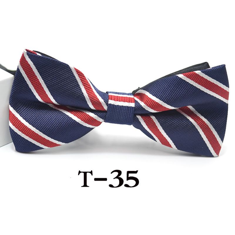 Unisex Bow tie Men's business formal jacquard bow tie Groom best man MC bow tie_voghion.com