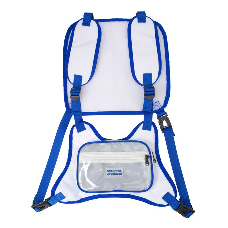 Taktisk japansk koreansk ryggsäck, sportstudent diagonal axel för herrbröst, enfärgad arbetsklädersväst och väst_voghion.com