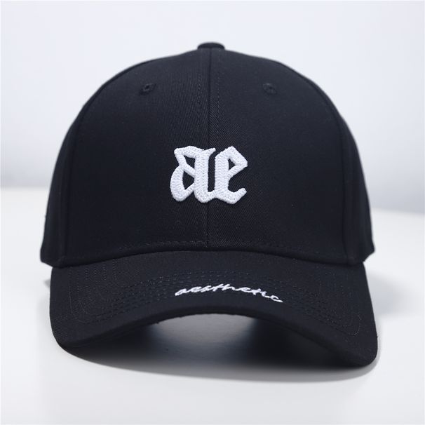 Cappellino da baseball da donna in stile coreano, di alta qualità, 2024, vestibilità comoda, con lettera ricamata e becco d'anatra per uomo, testa grande_voghion.com