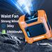 Nieuwe stijl taille hangende kleine ventilator draagbare kleine airconditioner buiten bouwplaats camping zaklamp lange batterijduur taille hangende ventilator_voghion.com