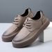 Men's Fall Soft Bottom Round Head Outdoor Leisure Leather Shoes_voghion.com