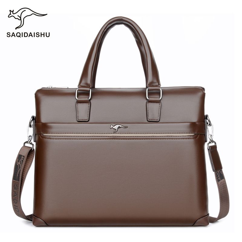 Men's Bags Men's Casual Business Briefcase Horizontal Version Multi Function Handbag Single Shoulder Crossbody Bag_voghion.com