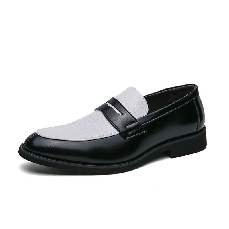 Fashion Design Custom Hand Made Men Slip On Leather Loafer Moccasin Casual Shoes Big Size Genuine Leather Shoe_voghion.com