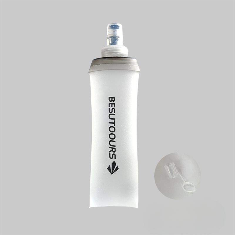 BESUTO Bisiklet Sporları Sıkma Silikon Yumuşak Trail Koşu Hızlı Emilim Su Şişesi 300ML 500ML_voghion.com